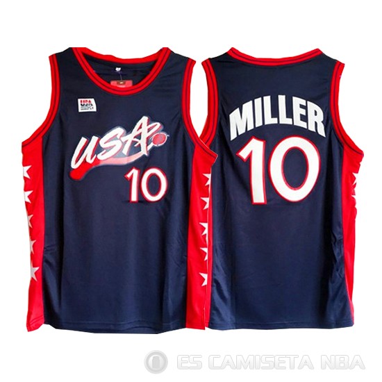 Camiseta Miller #10 USA 1996 Negro - Haga un click en la imagen para cerrar